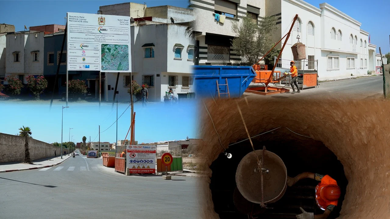 انطلاق مشروع تقوية القناة الرئيسية للجهة الجنوبية الغربية لمدينة ازمور